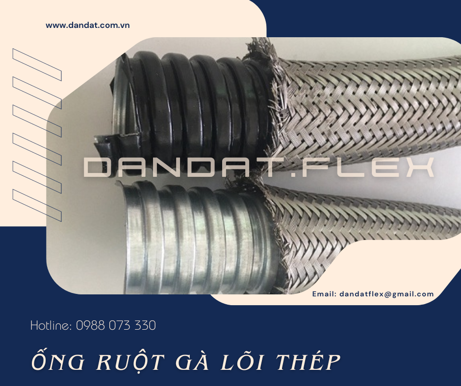 Ống Ruột Gà Inox | Ống Ruột Gà Lõi Thép | Ống Luồn Dây Điện Bọc Nhựa PVC